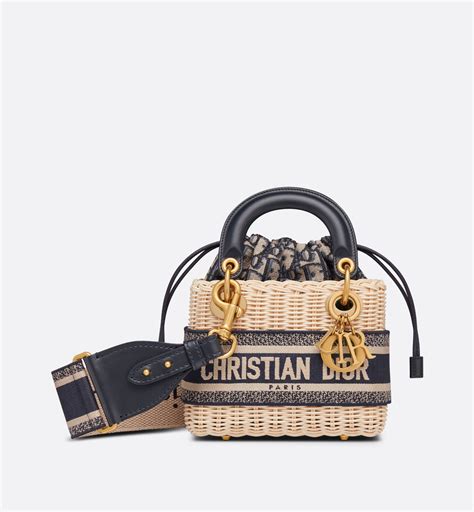 dior oblique small bag|lady dior wicker bag.